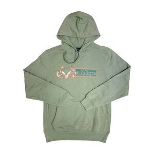 RealTree Men's Ultra-Soft Relaxed Fit Pullover Graphic Hoodie - Green